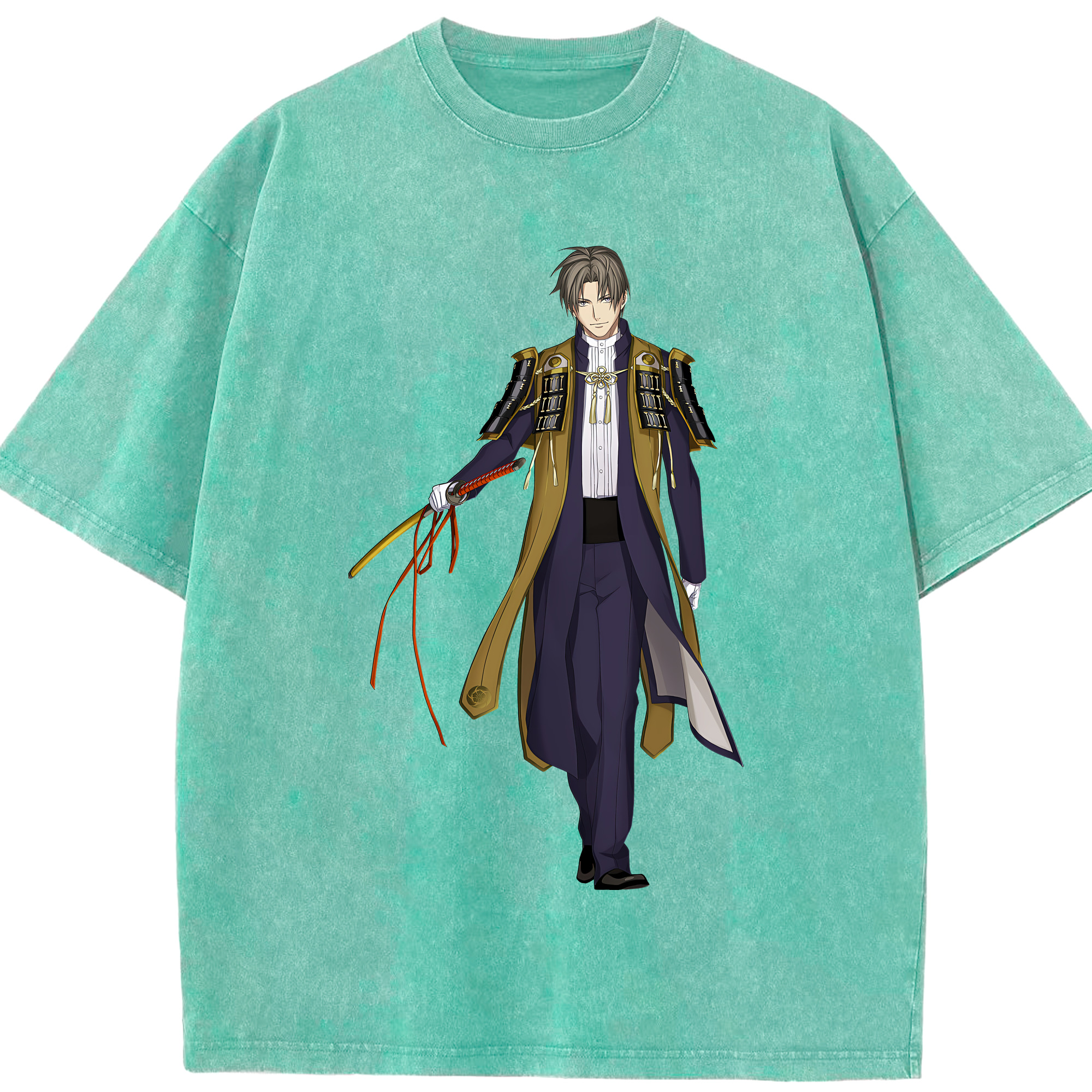 （画像用） 刀剣乱舞 Touken Ranbu 綿100% ヴィンテージ風 半袖Tシャツ（フロントプリント）